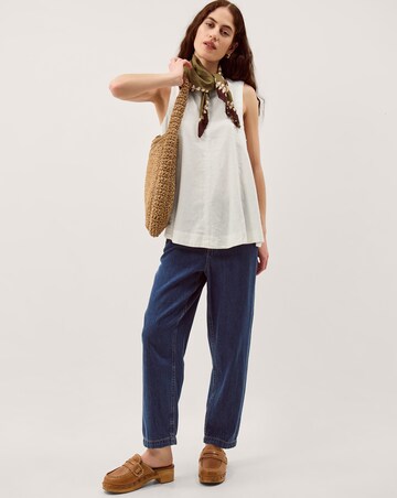 Monsoon Sammy Swing Linen Blend Tank Top