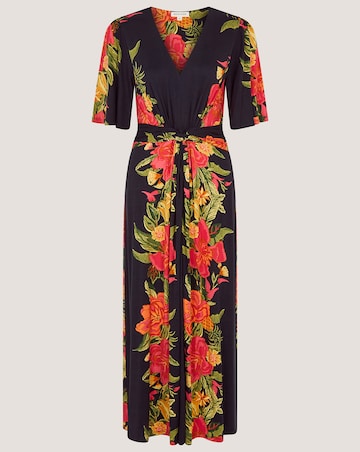 Monsoon Moana Floral Jersey Midi Dress