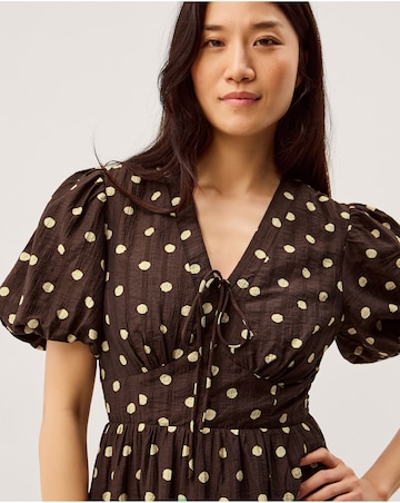 Monsoon Paris Polka Dot Midi Dress