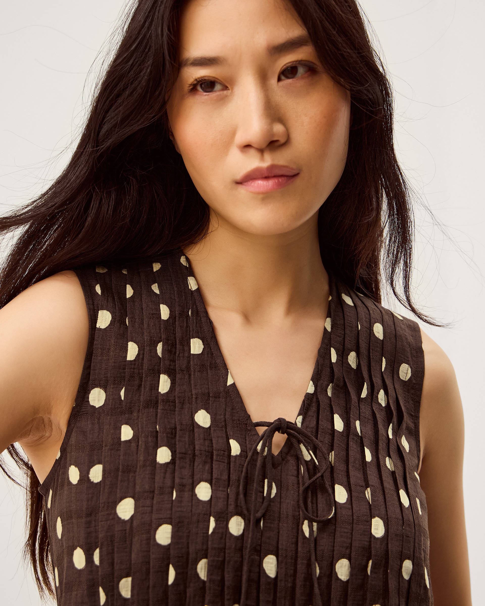 New In - Monsoon Paris Sleeveless Polka Dot Top