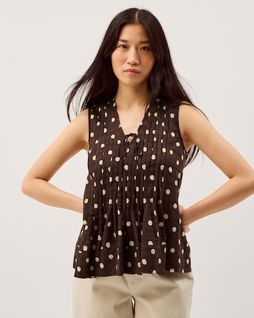 Monsoon Paris Sleeveless Polka Dot Top