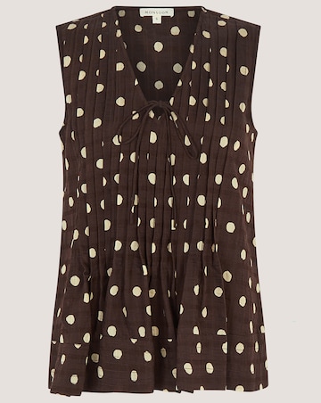 Monsoon Paris Sleeveless Polka Dot Top