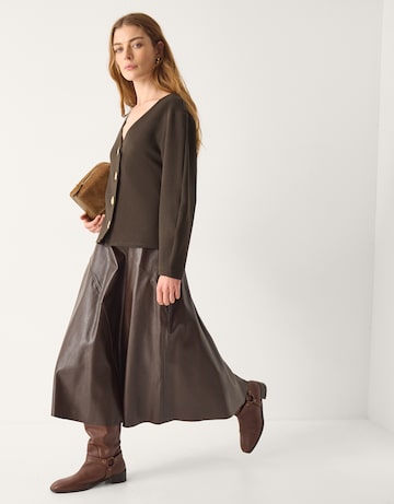 Monsoon Perna V-Neck Button Jersey Top