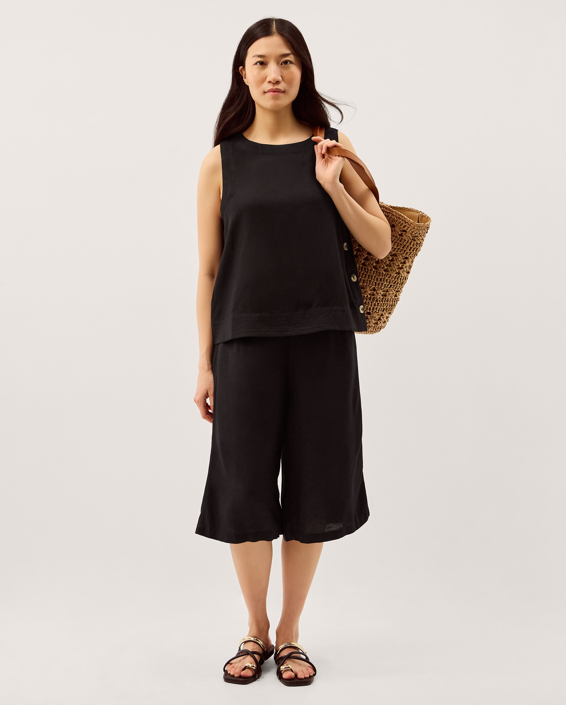 New In - Monsoon Lulu Linen Bermuda Shorts