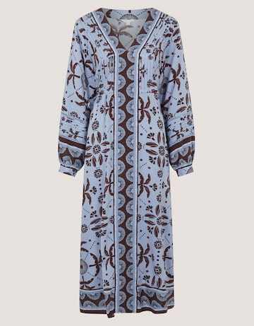 Monsoon Thalia Palm Print Midi Dress