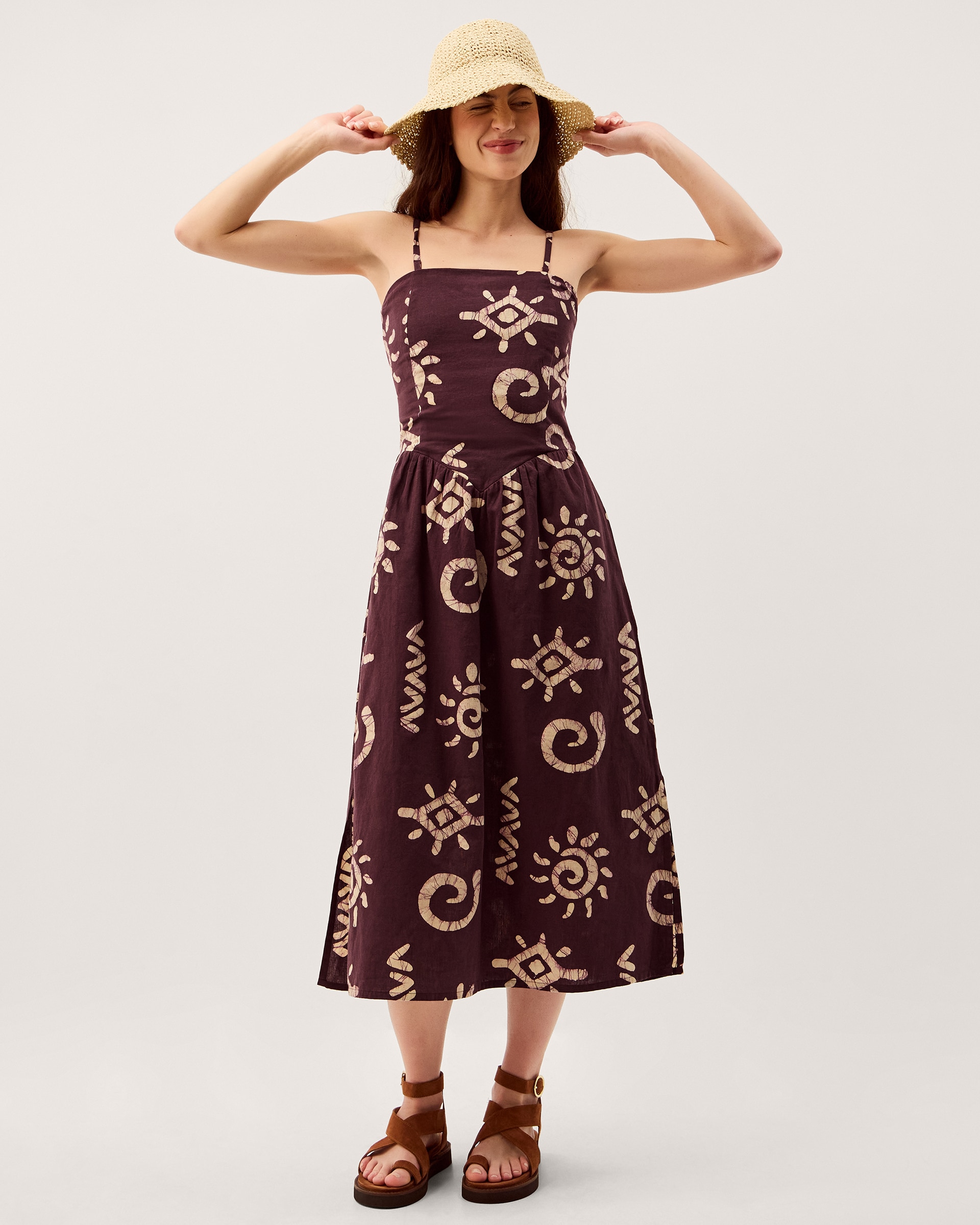 New In - Monsoon Mafalda Print Bandeau Midi Dress
