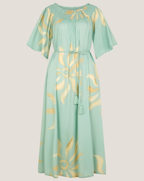Monsoon Tashie Sun Print Midi Dress