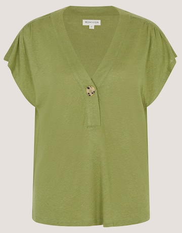 Monsoon Lucy Linen Blend T-Shirt