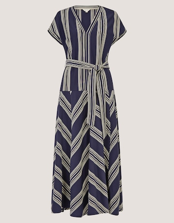 Monsoon Shilta Stripe Jersey Maxi Dress