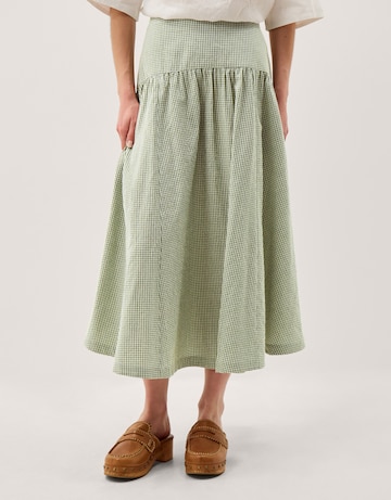 Monsoon Gaia Gingham Midi Skirt