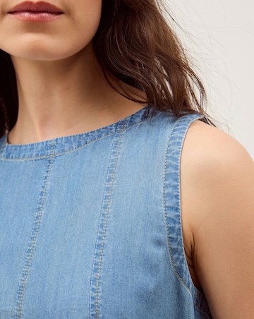 Monsoon Daria Swing Chambray Tank Top