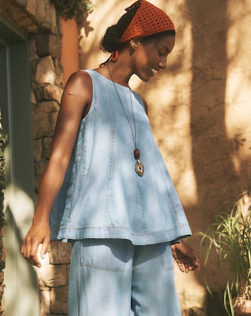 Monsoon Daria Chambray Joggers