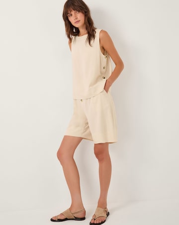 Monsoon Lucy Linen Blend Longline Shorts