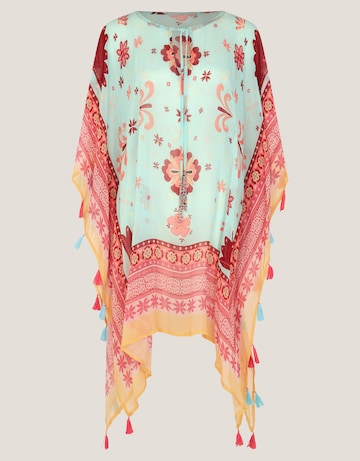 Monsoon Abbie Floral Mini Kaftan