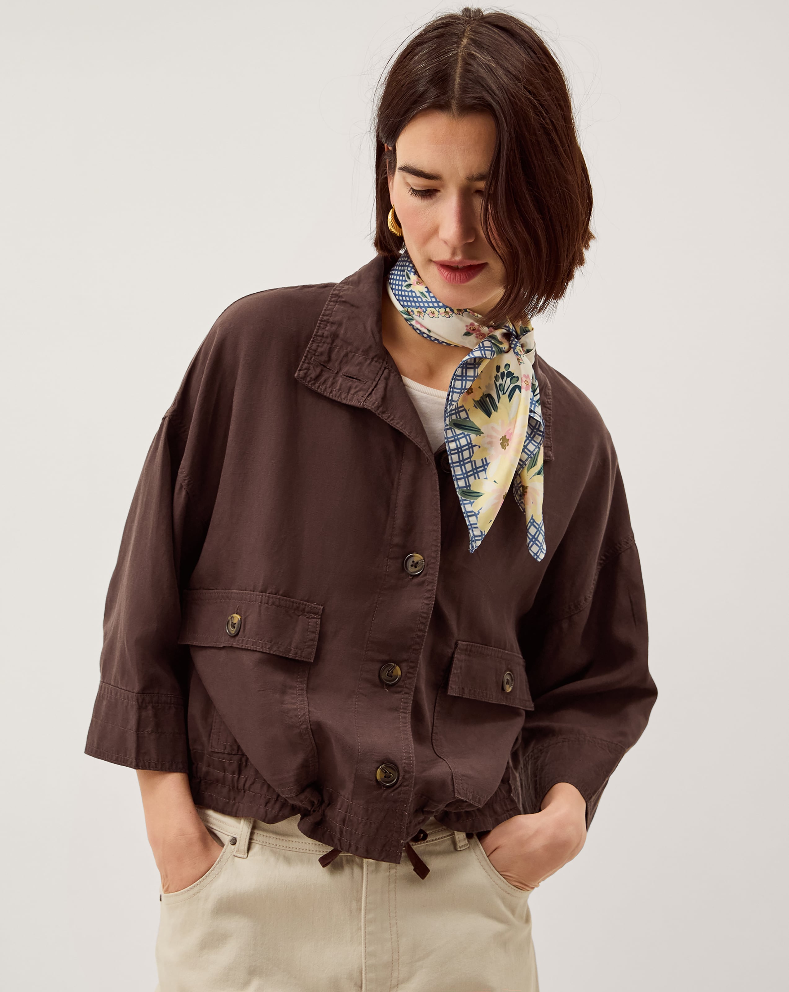 Monsoon Marie Linen Blend Jacket