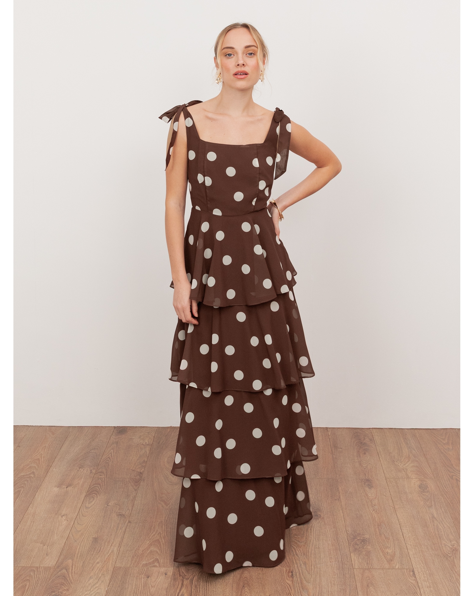 Anaya Polka Dot Print Dress