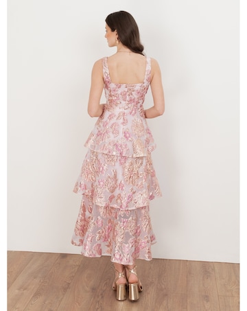 Maya Deluxe Jacquard Fabric Dress