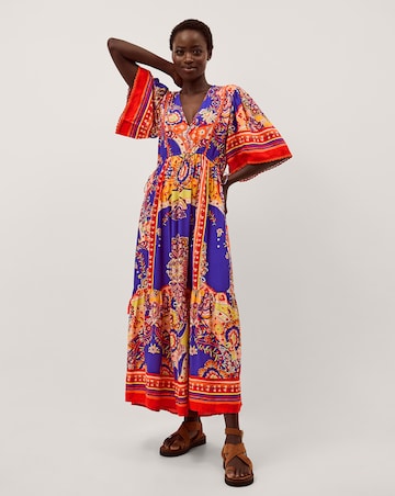 Monsoon Padma Printed Midi Dress