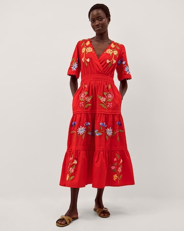 Monsoon Emma Floral Midi Dress