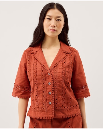 Monsoon Irina Lace Trim Shirt