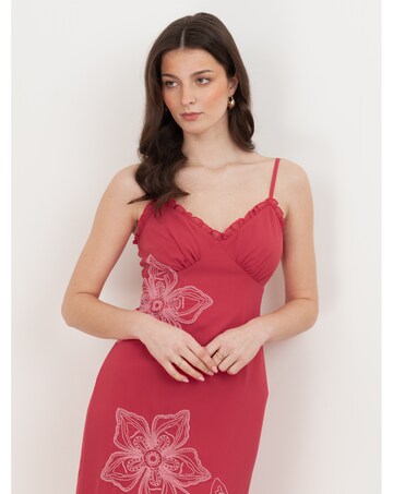 Maya Deluxe Embroidered Midaxi Dress