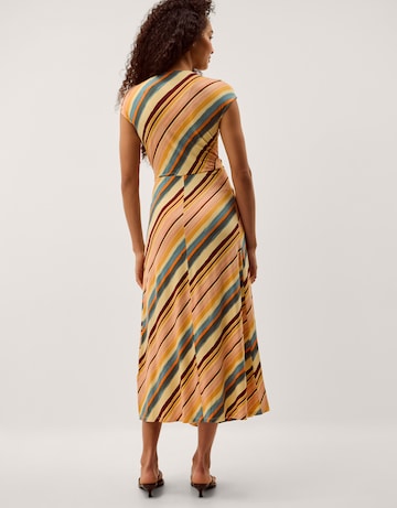 Monsoon Tola Stripe Jersey Midi Dress