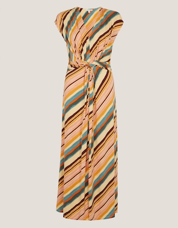 Monsoon Tola Stripe Jersey Midi Dress