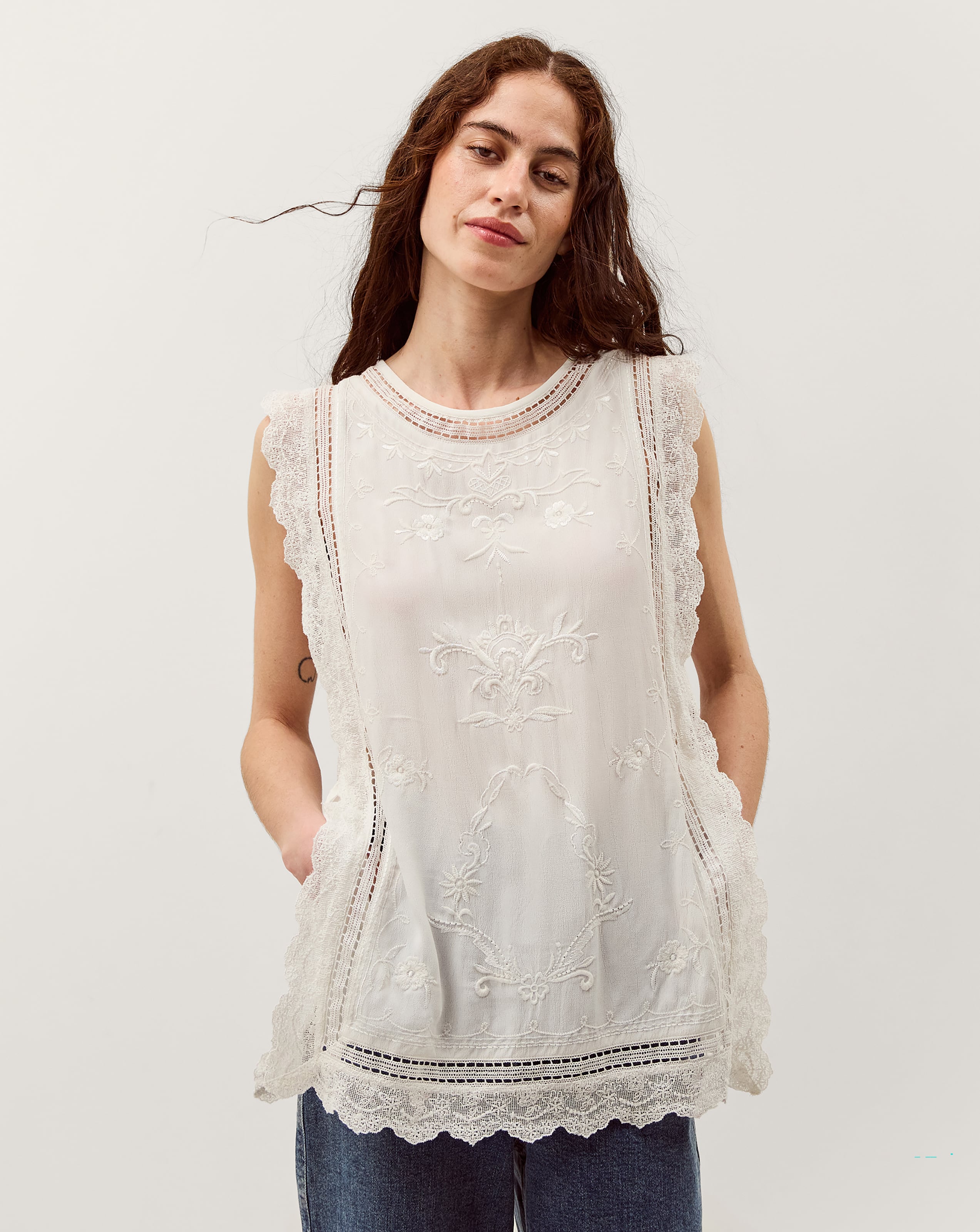 New In - Monsoon Taylor Sleeveless Lace Top