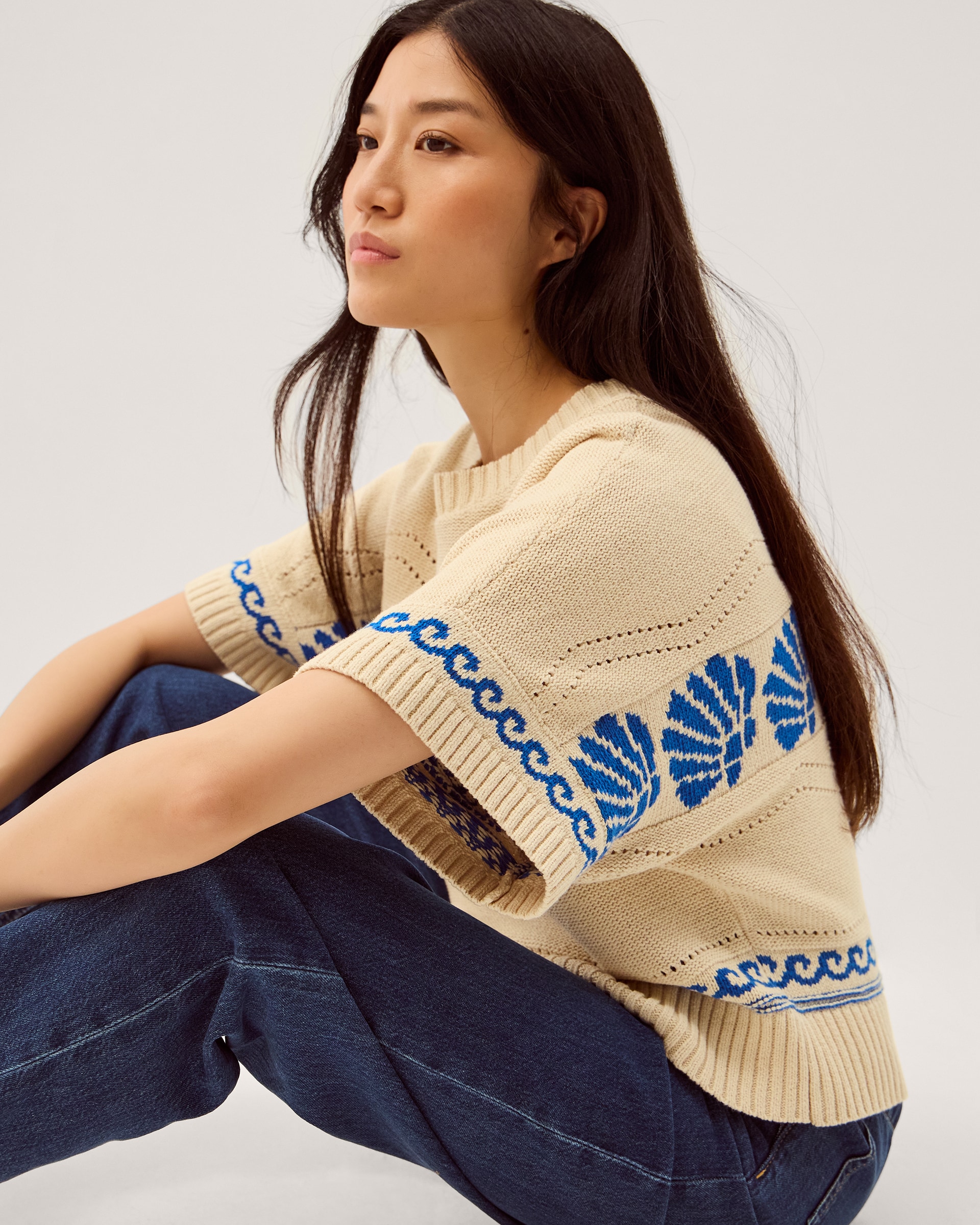 New In - Monsoon Safi Shell Knit Jumper