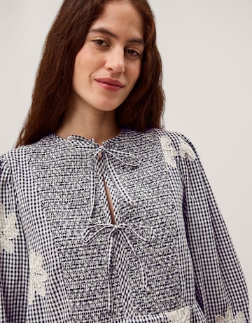 Monsoon Mimi Embroidered Gingham Top