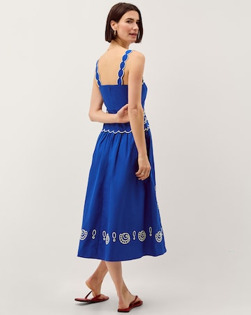 Monsoon Keira Embroidered Midi Dress