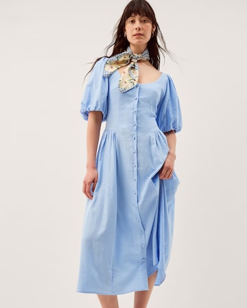 Monsoon Lottie Linen Blend Midi Dress