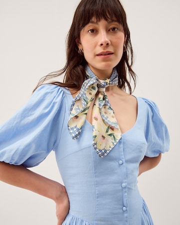 Monsoon Lottie Linen Blend Midi Dress