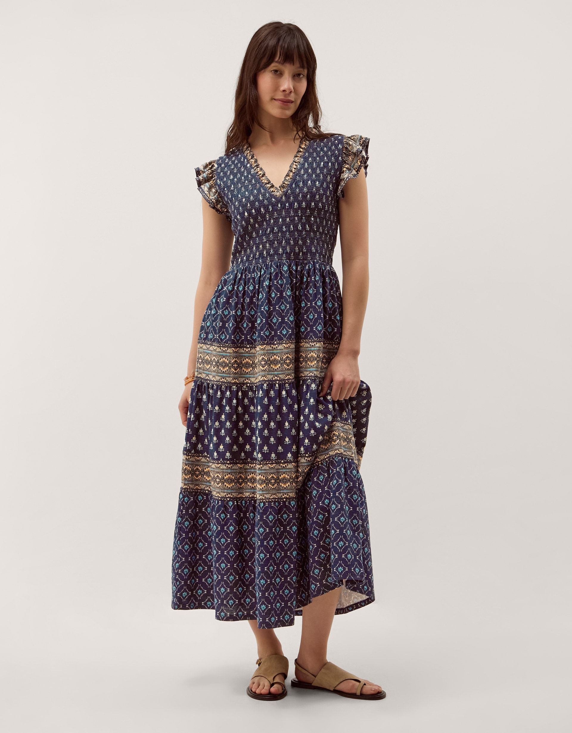 New In - Monsoon Amaya Print Jersey Midi Dress