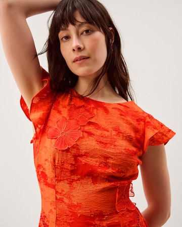 Monsoon Josie Jacquard Floral Midi Dress