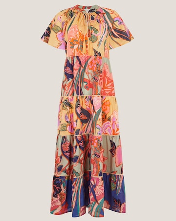 Monsoon Carmen Floral Tiered Midi Dress