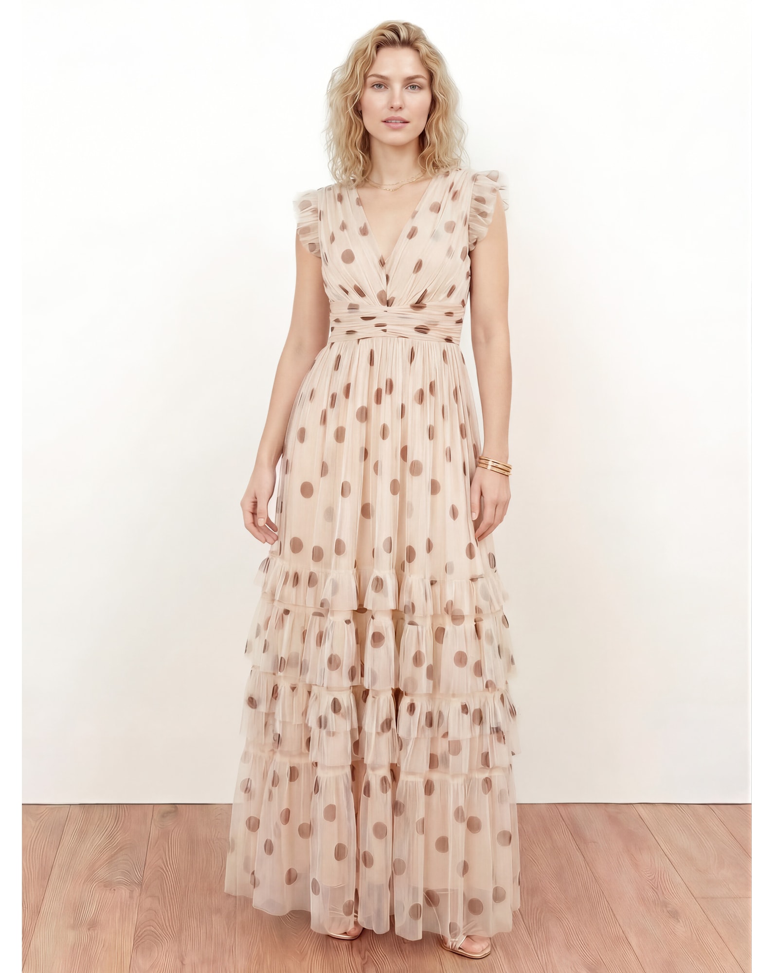 Anaya Polka Dot Print Dress