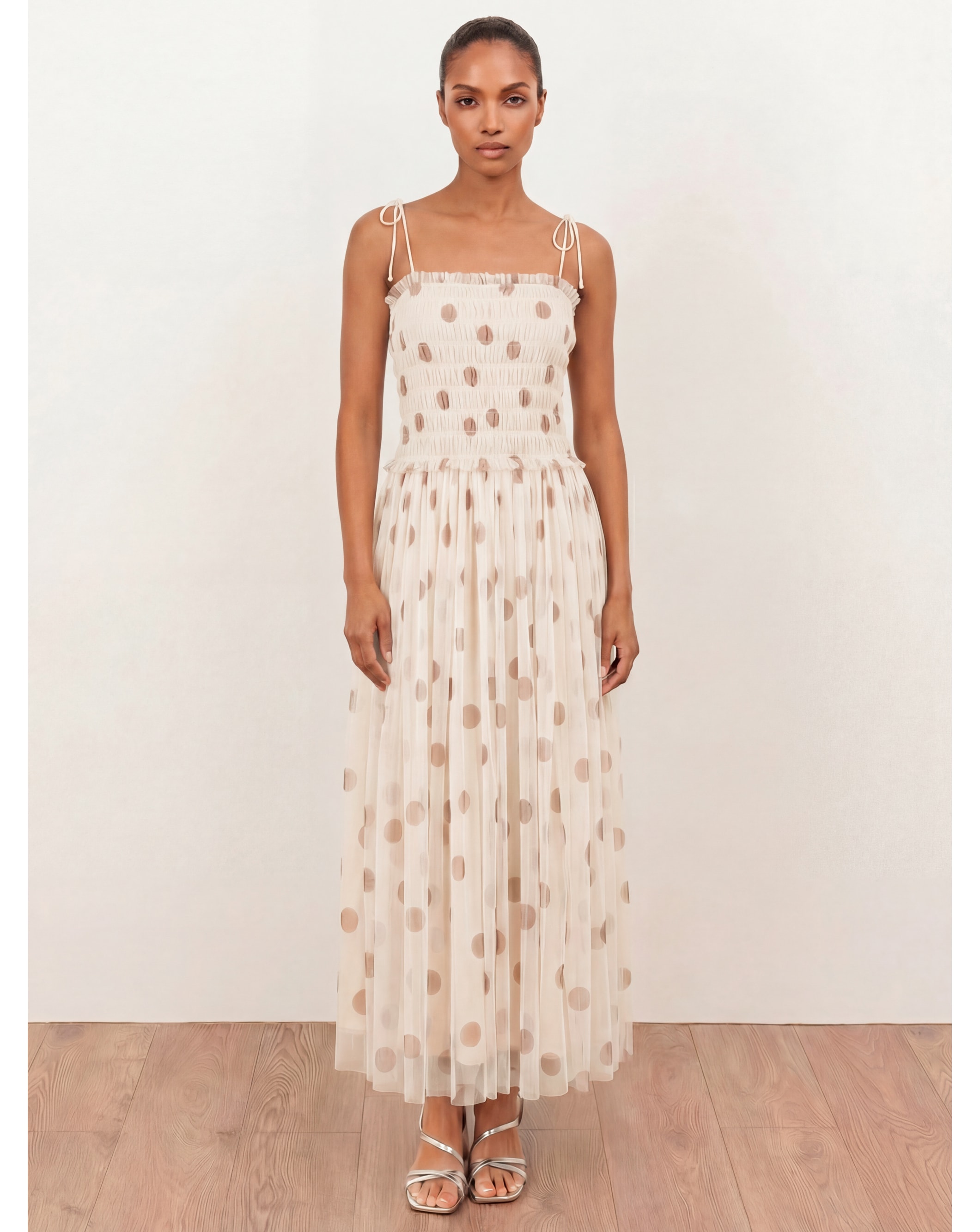 Anaya Polka Dot Print Dress