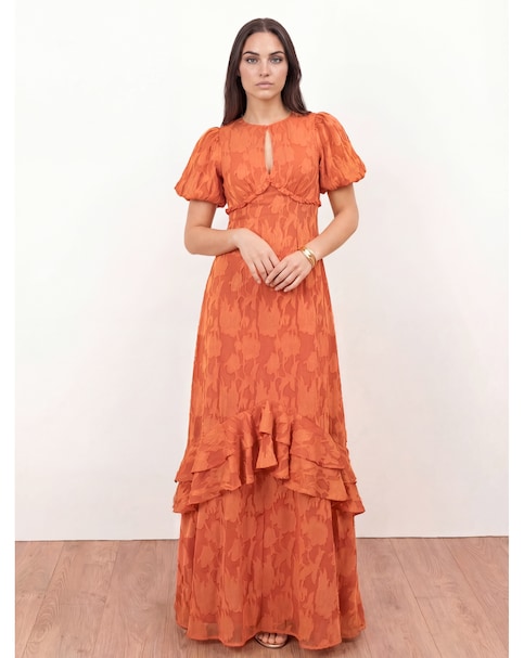 Anaya Burnout Fabric Dress