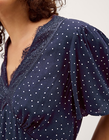 Monsoon Cleo Lace Polka Dot Top