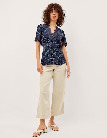 Monsoon Cleo Lace Polka Dot Top