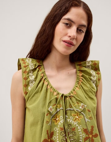 Monsoon Greta Floral Embroidered Top