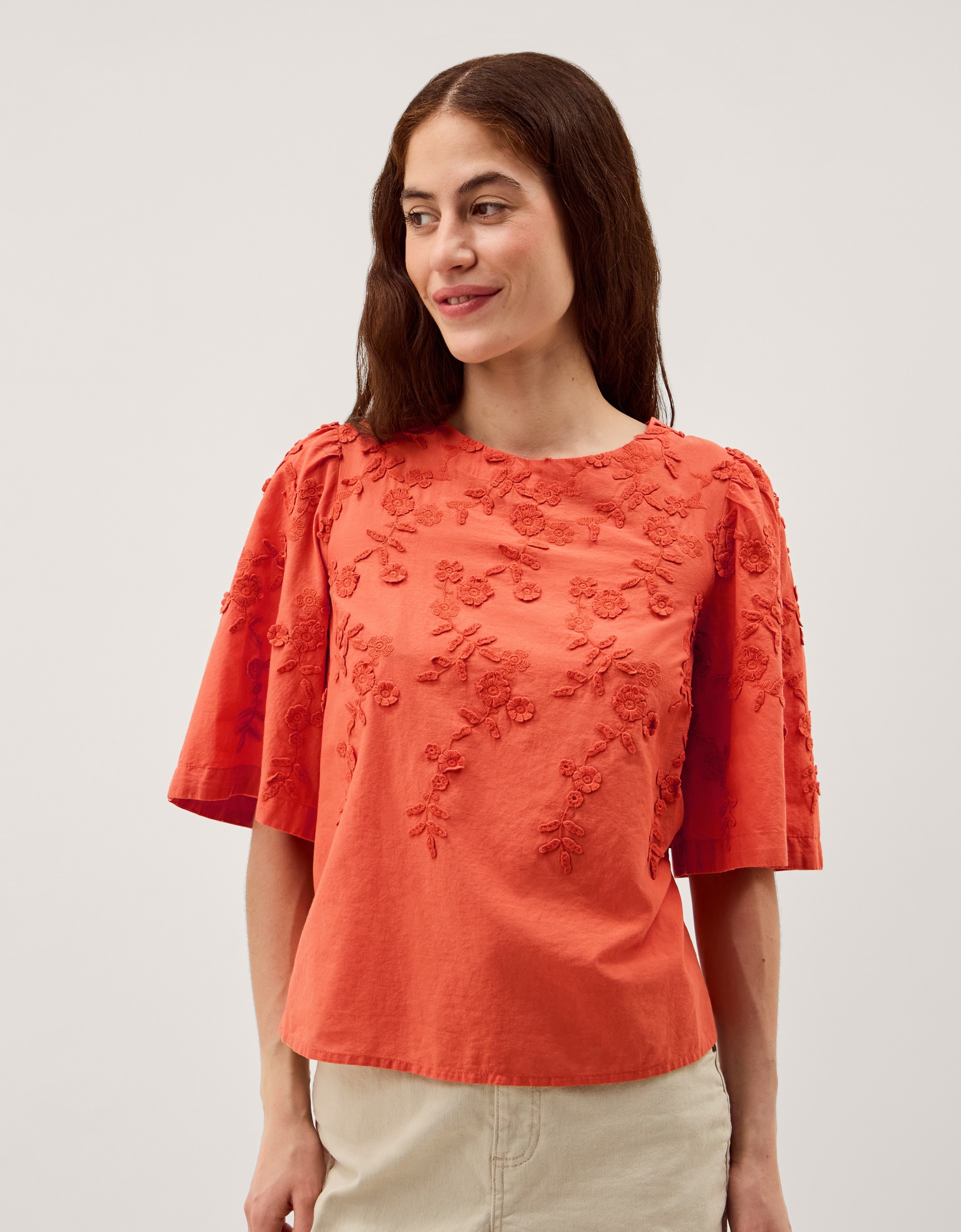 Monsoon Georgia Floral Embroidered Top