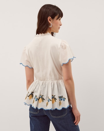 Monsoon Luna Lemon Jersey Top