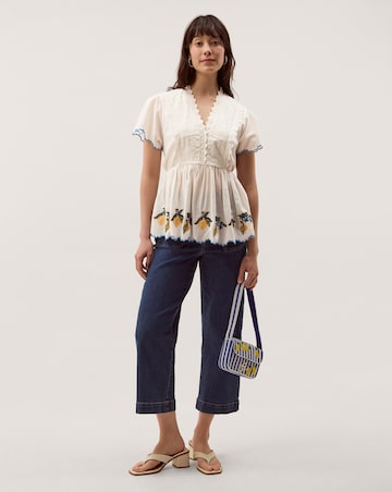 Monsoon Luna Lemon Jersey Top