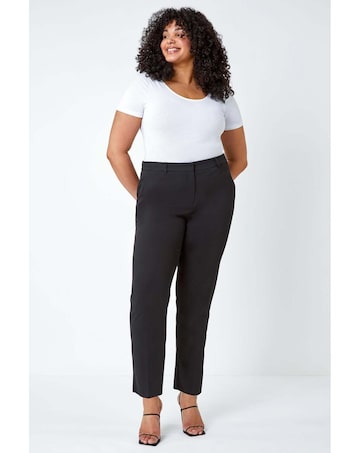 Roman Curve Straight Smart Trousers