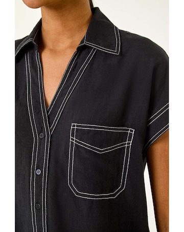 Roman Contrast Stitch Shirt