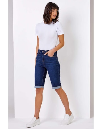 Roman Stretch Knee Length Shorts