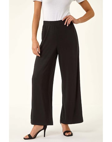 Roman Petite Wide Leg Stretch Trouser