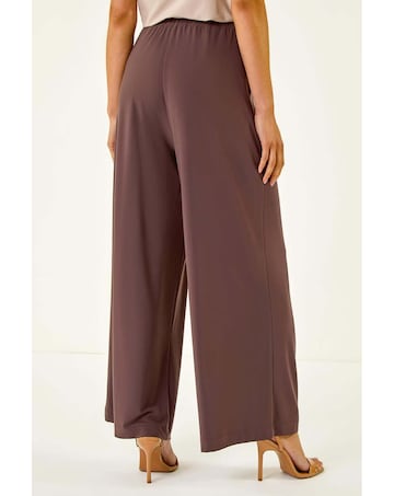 Roman Petite Wide Leg Stretch Trouser